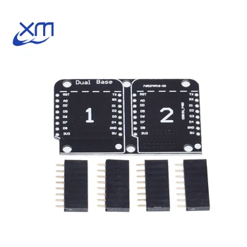 10sets Dvojitý Zásuvka Dvojitá Základná Štít pre D1 Mini NodeMCU ESP8266 Diy PCB D1 Expansion board H71