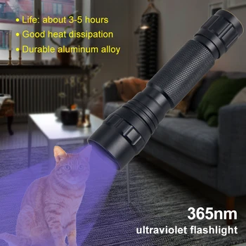 10W 365nm UV Lov Baterka Ultrafialové Kontrolovať Zbraň Svetlo+Diaľkové Tlakový Spínač+Puška Rozsahu Železničnej Mount+18650+USB Nabíjačka