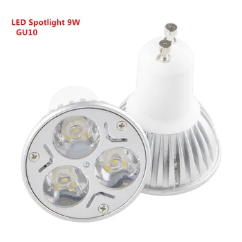 10X Nové LED Stmievateľné GU10 9W EPISTAR LED žiarovka svetla 110v 220v Teplá Biela/Čistá Biela/studená Biela/ Pozornosti Žiarovka