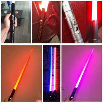 11 Farba Lightsaber Light saber Kovové Meč RGB Zafarbenie Laser Cosplay Hračka Svetelný Vonkajšie Tvorivé Wars Hračky Stick Saber