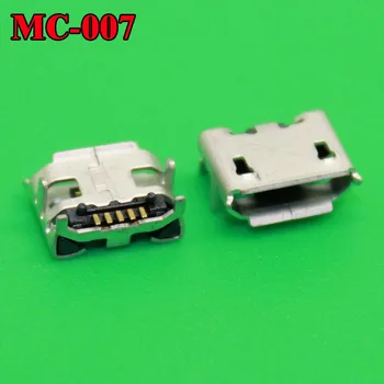110PCS/VEĽA pre micro mini 5 S Pin USB konektor zásuvka konektor,4 nohy DIP,VEĽKÝ Vôl horn