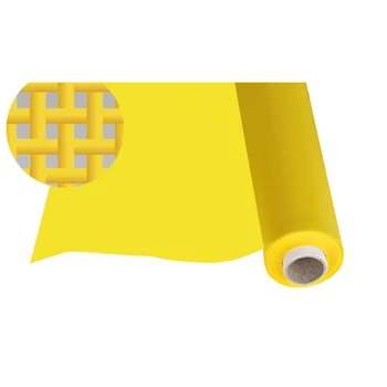 110T 280Mesh 40UM Žltá 1Meter nízka ťažnosť oka polyester monofil Polyester sieťotlač textílie blothing handričkou