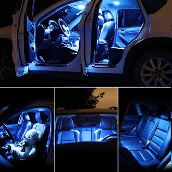 11pcs Biela Žiarovka LED Auto Svetlo Interiéru Auta Pre rok 2006 2007 2008 2009 2010 2012 Mitsubishi Outlander Mapu Dome batožinového priestoru Rukavice Box na Čítanie