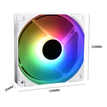 12 cm 3 Pin ARGB Ventilátor CPU Tichý Farebné Osvetlenie Radiátor pre ID-CHLADENIE XF-12025 Domácnosť Počítačové Príslušenstvo
