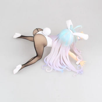 12 Japonsko Animácie Č Hra Žiadny Život SHIRO Králik Sexy Dievčatá Bunny Dievča PVC Akcie Obrázok Zber Model Bábiky Hračky