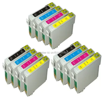 12 Kompatibilné atramentové cartridge pre Epson Stylus BX600FW BX610FW BX300F SX415 SX610FW SX410 SX200 Tlačiareň T0711-T0714 711