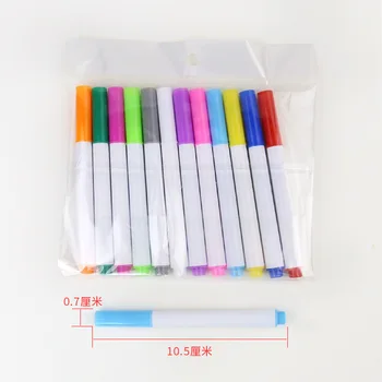 12 Ks Farieb Tekutý Kriedou Vymazateľné Zvýrazňovač Fluorescenčné Marker Pero Farebné Umelecké Maľovanie Na Tabuľu LED Tabule