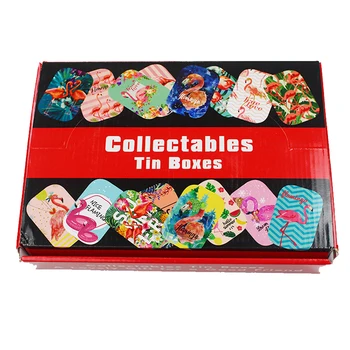 12 Ks/veľa Ahoj Kaktus Tin Box Krásne Tlač Čaj Cukrovinky Pilulku Mince Úložný Box Náušnice Šperky Rúž Balenie Box Mini Prípade