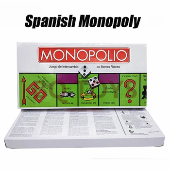 12 Modely Klasických Monoply Hry V Anglicky Francúzsky Rusky Španielsky Arabčina Doskové Hry Tycoon Dieťa Rodinnú Oslavu Hry Anagrams