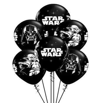 12 Palcový Black White Star Wars Latexové Balóny Piráti Tému Filmových Fanúšikov Party Dekorácie Narodeninovej Party Dodávky Deti Hračky, Lopty
