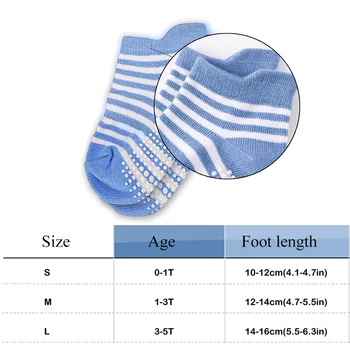 12 Párov Baby Ponožky Proti Sklzu Bavlna Batoľa Členok Zime Teplé Deti Ponožky pre Deti Chlapci Dievčatá