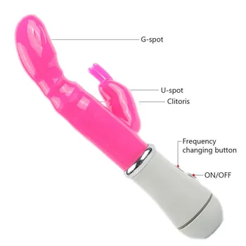 12 Rýchlosť Silné Rabbit Vibrátor Klitorisu Stimulátor G-bodu Masér Sexuálne Hračky Pre Ženy, Ženské AV Prútik Masturbator Pre Dospelých