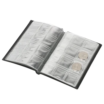 120 Vrecká Mince Zber Album Kniha Zbieranie Peňazí Organizátor Mini Cent Mince Skladovanie Vrecko pre Zberateľská Minca Držiteľ Albumy
