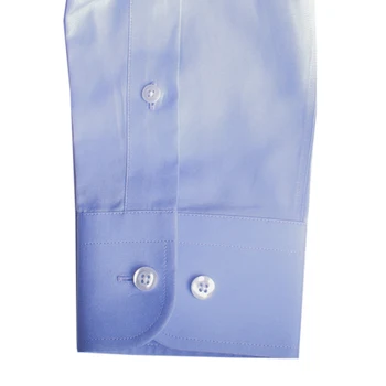 120s 2-ply Luxusné Šaty Vlastné Tričko Bavlna Light Blue Business Košele 120s Dva-Ply Vráskam na Mieru Mužov Košele