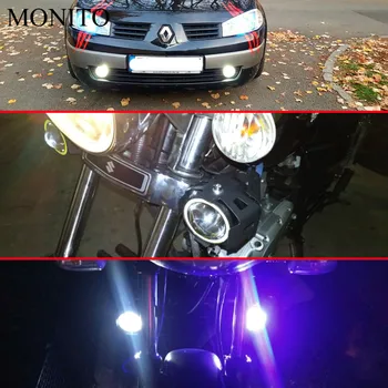 125W U7 VIEDOL Motocykel Svetlometu Angel Eyes Jazdy Vedúci svetlo Hmlové Svetlo Na Honda PCX 125 150 KAWASAKI Versys 650 KLZ1000 Z400