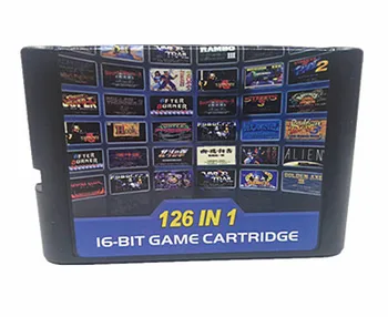 126 Hot hry v jednej kazety pre Megadrive Genesis konzoly 126 v 1game caridge pre konzoly sega