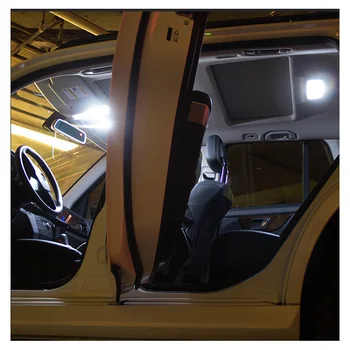 12pcs Biela, Canbus LED Žiarovky Interiéru Mapu Dome Dvere, Svetla, sada Pre-2017 2018 2019 Lexus IS250 IS350 Zrkadlo na líčenie Lampa