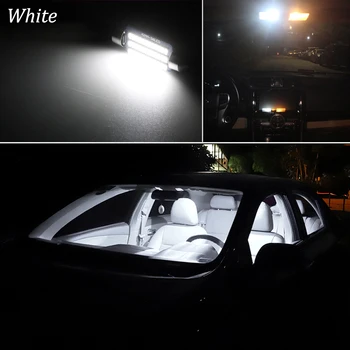 12Pcs Canbus Biele LED Svetlo Interiéru Svetlo Držiak Pre 2004-2012 Mitsubishi Galant Interiérové LED Mapu Dome batožinového priestoru špz Svetlo