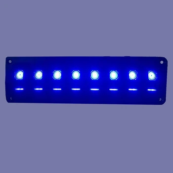 12V-14V 8-Gang Nepremokavé Okruhu Modré LED Kolískový Spínač Panel Plavby pre osobné automobily, nákladné automobily, lode.