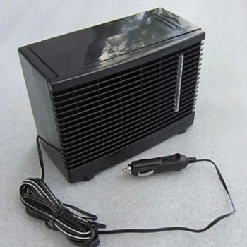 12V Auto, klimatizácia, 35W Čierna Prenosný Mini Chladiaci Ventilátor, klimatizácia Vody Chladič Vzduchu #B1025