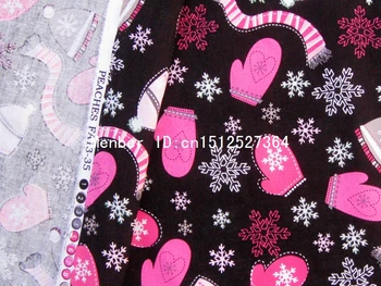 135cmx50cm Bavlnená Tkanina pre textilný, pathwork, látkové - zákrutách, klobúky, rukavice a snowflower