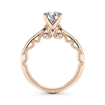 14 KARÁTOVÉ ružové Zlato Šperky Prírodné Diamantový Prsteň pre Ženy Bague Homme Drahokam Anillos Bijoux Femme Šperky Bizuteria Krúžok Šperky
