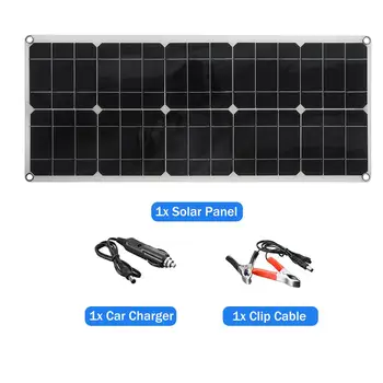 150W 18V Flexibilný Solárny Panel s Radič Dual USB Power Bank Smartphone Nabíjačku Solárny Panel Kompletný Kit pre Loď Camping