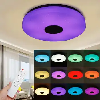 150W WiFi Moderné RGB LED Stropné svietidlo Domov Osvetlenie APLIKÁCIU bluetooth Hudby Svetlo Spálňa Lampa Smart Strop Žiarovka+Diaľkové Ovládanie