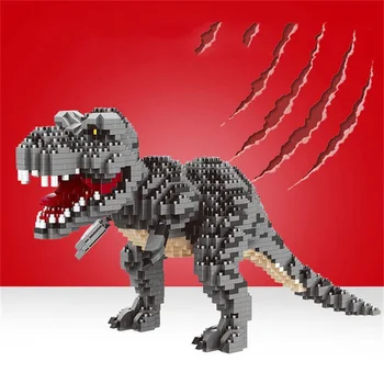 1530PCS Mini Bloky Diy Jurský Dinosaura Stavebné Bloky Tyrannosaurus Model Kompatibilný Dinosaura Tehly Vzdelávacie Hračka