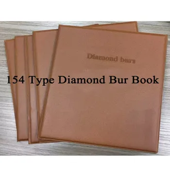 154pcs za katalógu Zubár diamond bur knihy zubné materiál zubné laboratórium vybavenie FG burs Úplne Nové