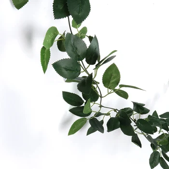 155cm Umelé Rastliny Eukalyptu Garland Rose Ratan Listy string Falošné Rastliny Domova Vína veniec Vertikálne Záhrady dekor