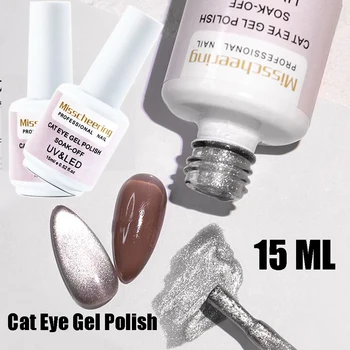 15ML Cat Eye Nechty Gel Polish Soak Off Svetelný Magic Cat Eye UV Gél Magnetické Lesk Laku na Nechty Umenie Príslušenstvo