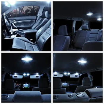 15pcs Canbus Biele Auto LED Žiarovky osvetlenie Interiéru Balík Kit Pre 2006-Honda Ridgeline Mapu Dome batožinového priestoru špz Lampa