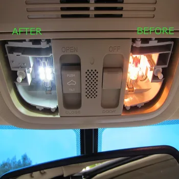 15pcs Canbus Biele Auto LED Žiarovky osvetlenie Interiéru Balík Kit Pre 2006-Honda Ridgeline Mapu Dome batožinového priestoru špz Lampa