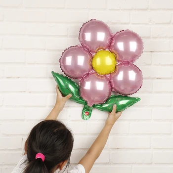 15pcs Kvety Hliníkovej Fólie Balóny Happy Birthday Dekorácie deti Balónikov Baby sprcha dievča Trhu Činnosti Svadobné Dodávky