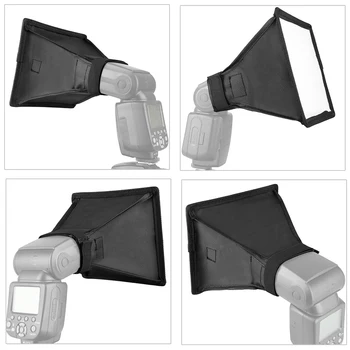 15x17cm Softbox Reflektor Flash Difúzor Skladací Mini Fotografia Príslušenstvo Mäkké Box Súpravy Štúdio Svetlo pre Canon Sony Kamera