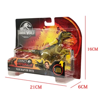 16-20 cm Pôvodná Jurský Svete Hračky Útok Pack Velociraptor Triceratops Dragon PVC Akcie Obrázok Model Bábiky, Hračky Pre Deti,