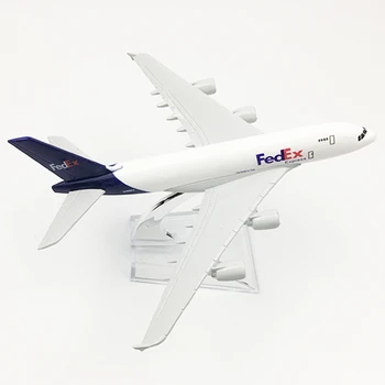 16 cm, FedEx Cargo Logistics Airbus A380 Modelu Lietadla Dekorácie Suvenír Lietadlo Kovové Diecast Modelu Deti Darčeky Zber