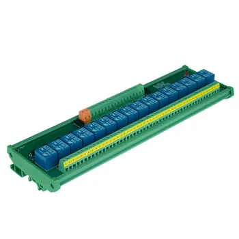 16 kanálov Vyvolať Napätie Relé Modul PLC naozaj modul optocoupler relé modul na DIN lištu montáž. PLC riadenie modulu
