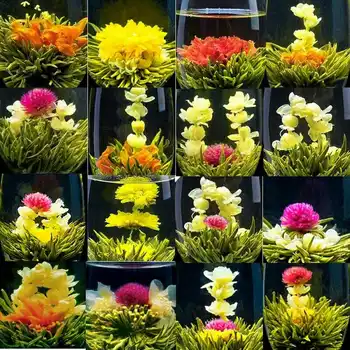 16 Kusov Kvet Čaj 2020 Rôznych Kvet Ručné Kvitnúce Čaj Čínsky Kvitnúce Bylinné Gule Remesiel Kvety, Darčekové Balenie