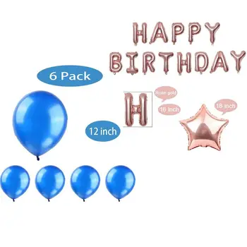 16-Palcové Balóny Happy Birthday Auta List Fóliové Balóniky Baby Sprcha Uprednostňuje Domáce Dekorácie, Party Dodávky pre Chlapca, Dievča Deti