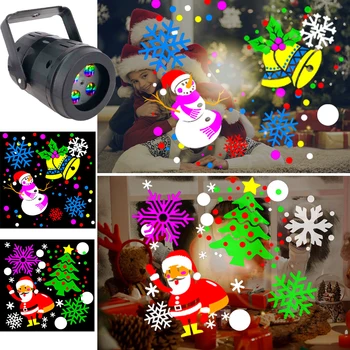 16Pattern Vianočné Laser Snowflake Projektor Svetlá Vonkajšie LED Disco Svetlá Domov Garden Star Projekčnej Lampy na Výzdobu