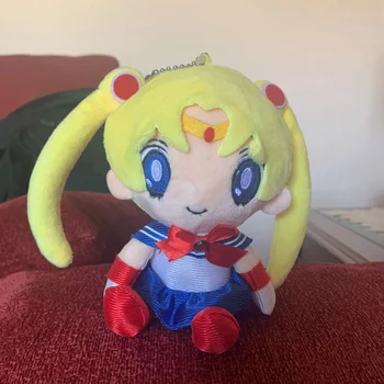 17-20 cm Anime Sailor Moon Plyšové Bábiky Hračky Peluche Nový Roztomilý Sailor Mars, Jupiter, Merkúr Venuša Obrázok Hračky Žien Dieťa Darček k Narodeninám
