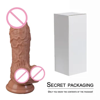 17 cm Malé Silikónové Análne Dildo s Prísavkou pre Ženy, Masturbácia, Sex Hračky Non Vibrátor Umelý Penis Packin Bezpečnostný Box