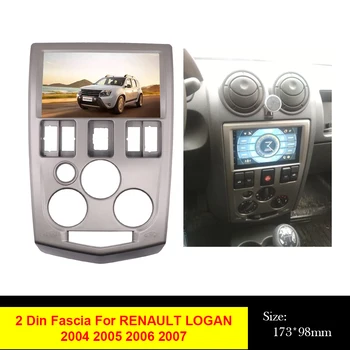 173*98mm Auta GPS Frame Panel DVD Audio Rádio Fascia Pre Renault Logan Dacia Logan 2004 - 2007 Stereo Montáž Dash Inštalácia