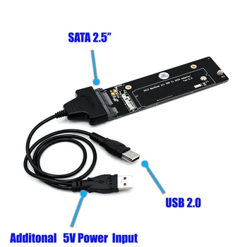18+8 Pin SSD na SATA 2.5 palcový USB Adaptér Karty na rok 2012 Macbook Air /Pro Retina Prevodník s USB 2.0 Kábel