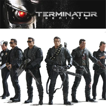 18 cm Terminator Model Hračky 2019 Klasické Filmové Arnold Schwarzenegger T800 Cyberdyne Showdown PVC Bábiky Hračky Pre Deti, Darčeky