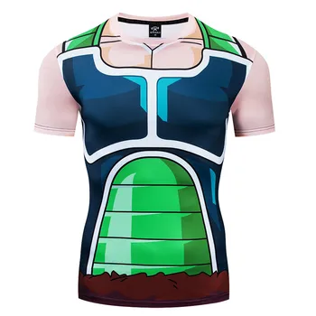 18 Farby Mužov 3D Kompresie Topy Anime T-shirt Vegeta Son Goku Streetwear Fitness Legíny Šortky Sportwear TANKTOP S-3XL