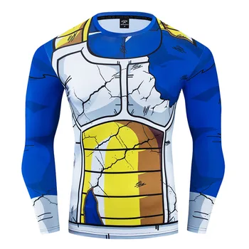 18 Farby Mužov 3D Kompresie Topy Anime T-shirt Vegeta Son Goku Streetwear Fitness Legíny Šortky Sportwear TANKTOP S-3XL