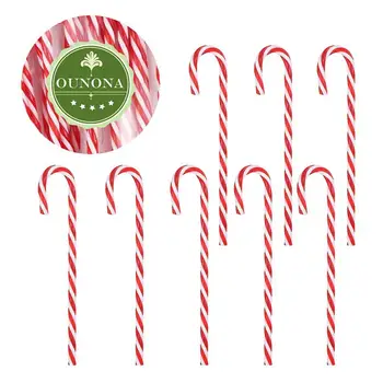 18 Ks Trblietajúce Candy Cane Vianočné Trávnik Vkladov Cesta Značky Creative Vianočný Strom Dekorácie Dar (15 cm, Červené a Biele)